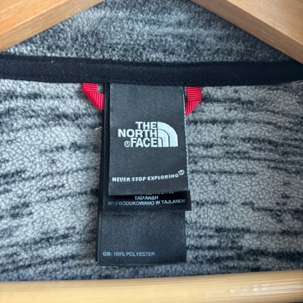 The North Face Polartec Gray Fleece Full Zip Long Sleeve Fall Jacket Size Medium - Picture 6 of 13